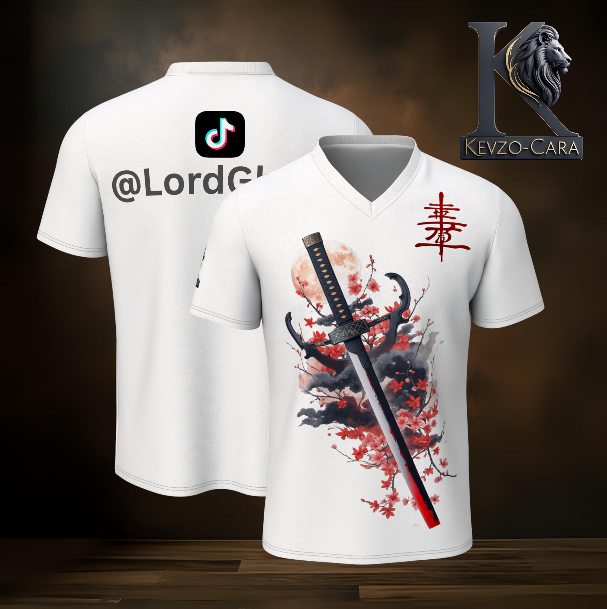 V-Neck-T-Shirt-Ghost002